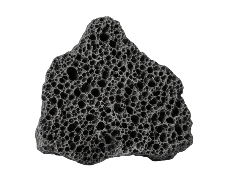 Volcanic lava rock